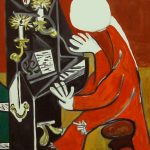 Пианино,вольная копия картины П.Пикассо,холст,масло,40х60,2019 г.-Олег М. Караваев
