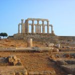 Храм Посейдона- пейзаж маслом на заказ, Греция