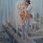 Раненый ангел, холст, масло, 60х80, Дмитрий Косариков