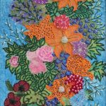 Картины художников-Косик Анастасия, Летние цветы, мозика, бисер,бусины ,стеклярус, г. Краматорск