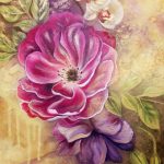 Картины художников-Запах розы 30х40 акрил, холст 2018г.