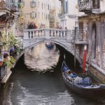 Картина-Un petit pont à Venise