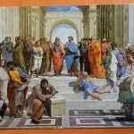 Фото- Афинская школа-открытка из Музея Ватикана-Благословение Портала Папой Римским