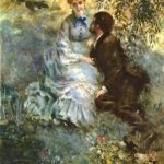 Картина-Пьер-Огюст Ренуар. Любовники (ок. 1880-1890)