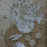 Косик Анастасия-Летнее утро, мозаика из неокрашенной яичной скорлупы г.Краматорск