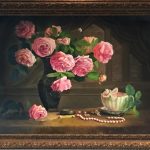 Натюрморт с розами, холст, масло, 50х70, 2016 г. -Анастасия Алёхина
