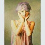 ПЗС - Portrait of Yuri Nakagawa, холст, масло, 70x50, 2019, Артём Резчиков - Конкурс-Портрет-2020