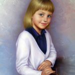2-е место-Портрет девочки, холст , масло, 50х60, 2018г. - Наталия Кухарська