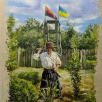 Козацько городу, полотно, олія, 50х40 см, Наталія Резніченко