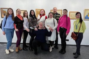 Команда Порталу на виставці А.Косик