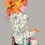 Лялька «Позивний «Зірка», або осінь 2022», висота 32 см, матеріал La doll, натур.шкіра, вовна кози, каркасна основа- Метлікіна Лариса
