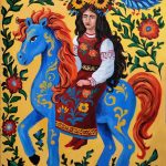 Берегиня, гуаш, папір, 30х40, Давидко Ангеліна