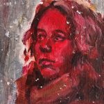 Досить з мене (I’ve had enough) олія на картоні, 17x12