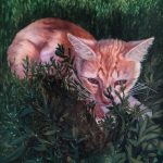 Котячий портрет_ акварель,папір, 21х 30, Маслюк Орина