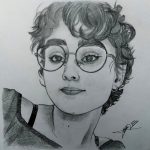 Ніжна врода, папір, олівці, 20х20, Маслюк Орина