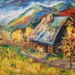Осіннє тепло Карпат, полотно, акрил, 30х40, Селезньова Тетяна