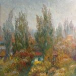 Осінь, полотно, олія, 50х50, Ставицька Наталія